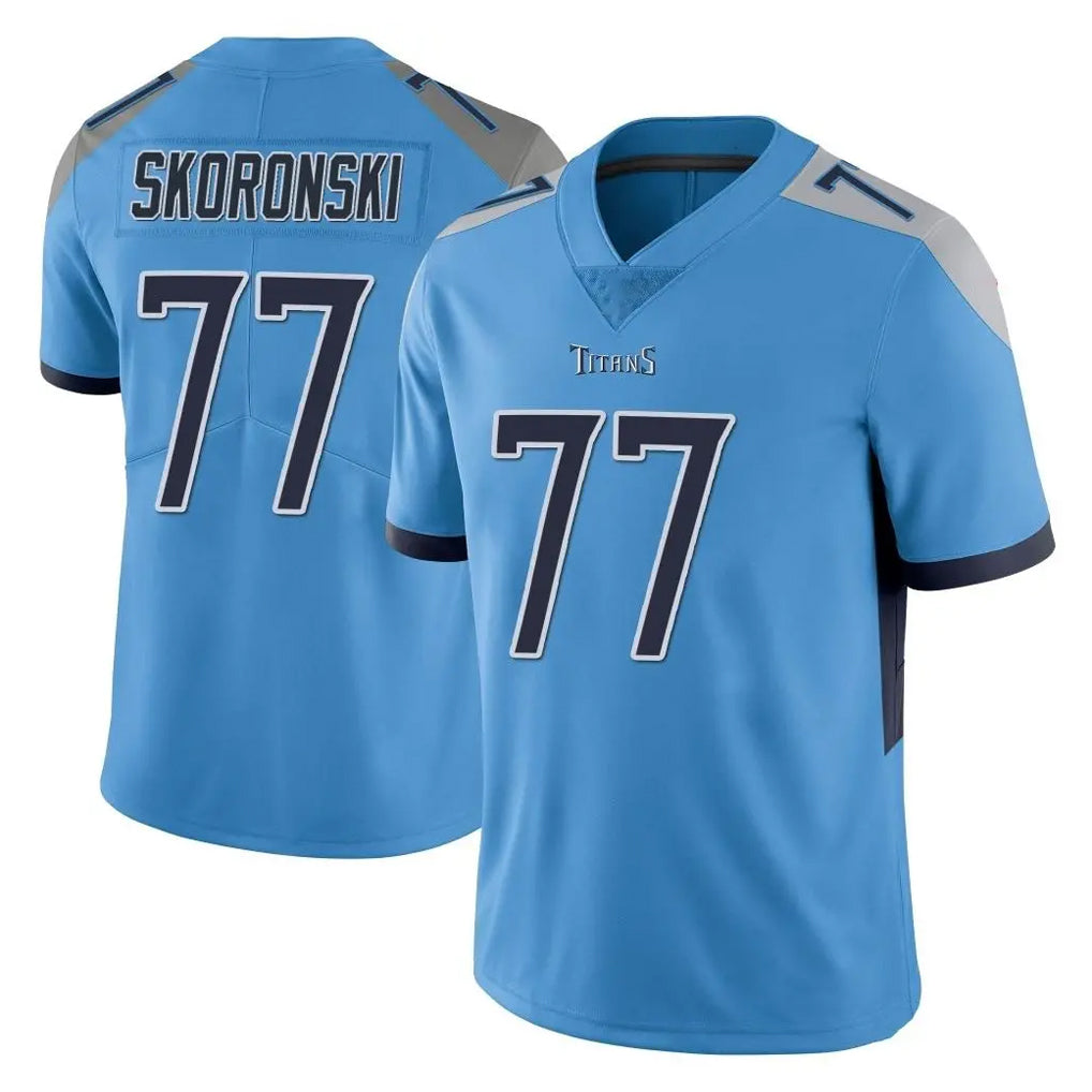 Elroe T.Titans #77 Peter Skoronski Player Light Blue Limited Vapor Untouchable Home Game Stitched Jerseys