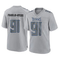 Elroe T.Titans #91 John Franklin-Myers Player Gray Atmosphere Fashion Home Game Stitched Jerseys