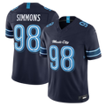 Elroe T.Titans #98 Jeffery Simmons Navy 2026 Rivalries Collection Limited Stitched Jerseys