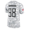 Elroe T.Titans #98 Jeffery Simmons Player Arctic Camo Salute To Service Limited Stitched Jerseys