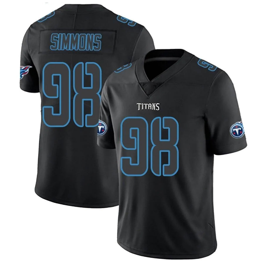 Elroe T.Titans #98 Jeffery Simmons Player Elite Light Blue Vapor Untouchable Stitched Jerseys