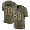 Elroe T.Titans #98 Jeffery Simmons Player Olive Salute To Service Limited Stitched Jerseys