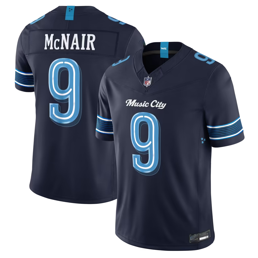 Elroe T.Titans #9 Steve McNair Navy 2026 Rivalries Collection Limited Stitched Jerseys