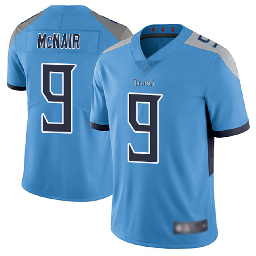 Elroe T.Titans #9 Steve McNair Player Light Blue Vapor Limited Stitched Jerseys