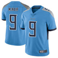 Elroe T.Titans #9 Steve McNair Player Light Blue Vapor Limited Stitched Jerseys