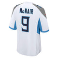 Elroe T.Titans #9 Steve McNair Player White Home Game Stitched Jerseys