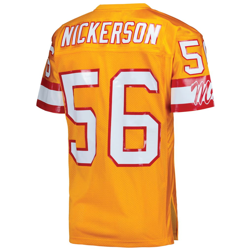 Elroe TB.Buccaneers 1993 #56 Hardy Nickerson Mitchell & Ness Orange Authentic Throwback Retired Player Jersey