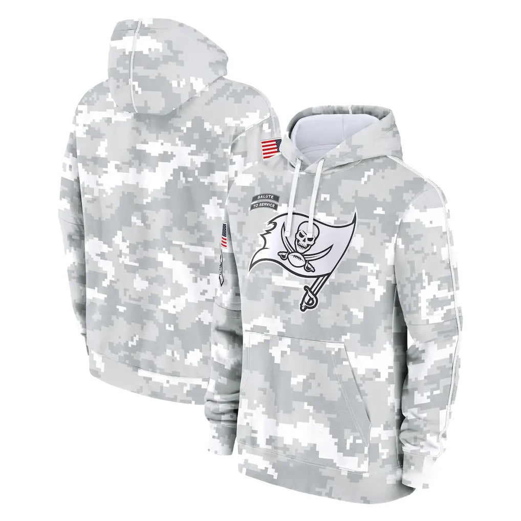 Elroe TB.Buccaneers  Blank Player Arctic Camo Limited Salute to Service Pullover Hoodies Game Stitched Jerseys