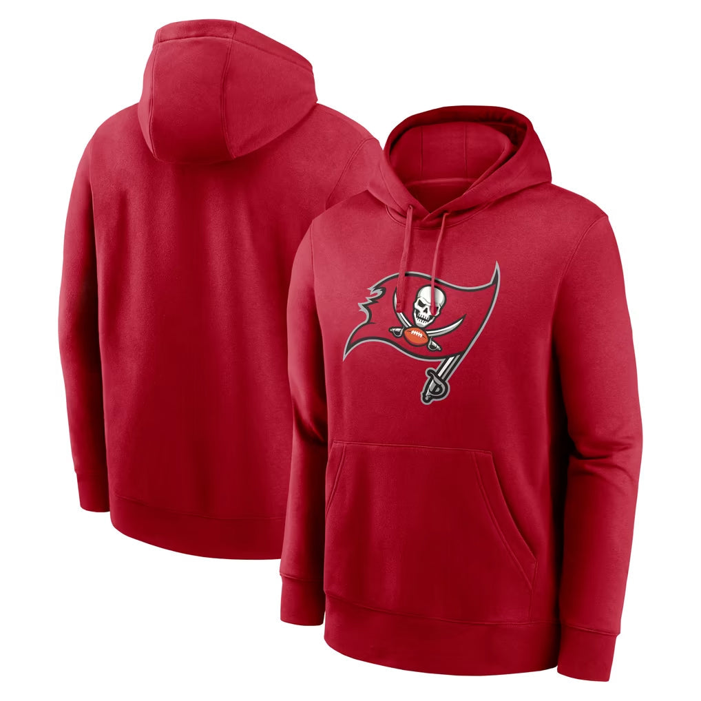 Elroe TB.Buccaneers  Blank Player Red LOGO Pullover Hoodie Home Game Stitched Jerseys