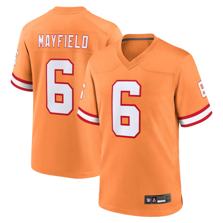 Elroe TB.Buccaneers #6 Baker Mayfield Secondary Alternate Game Player Stitched Jerseys