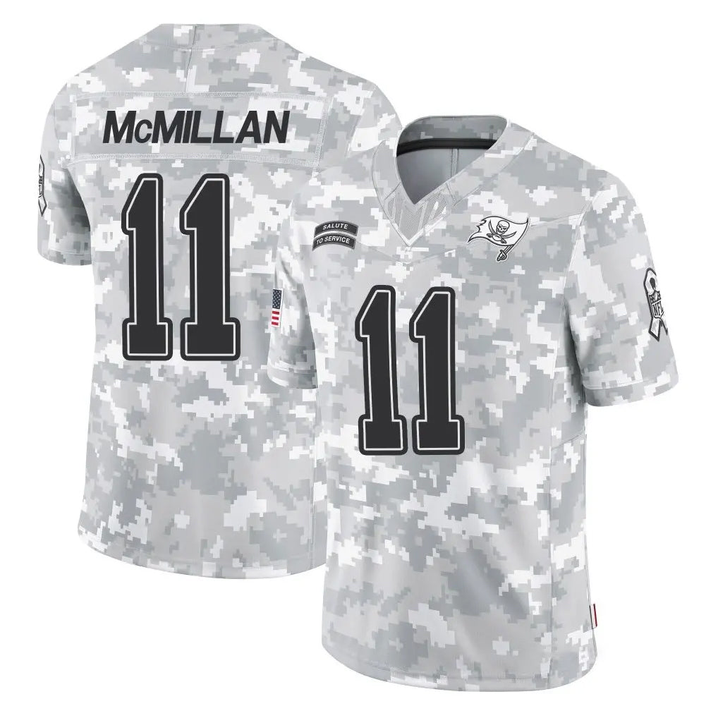 Elroe TB.Buccaneers #11 Jalen McMillan Player Arctic Camo Limited Salute To Service Home Game Stitched Jerseys