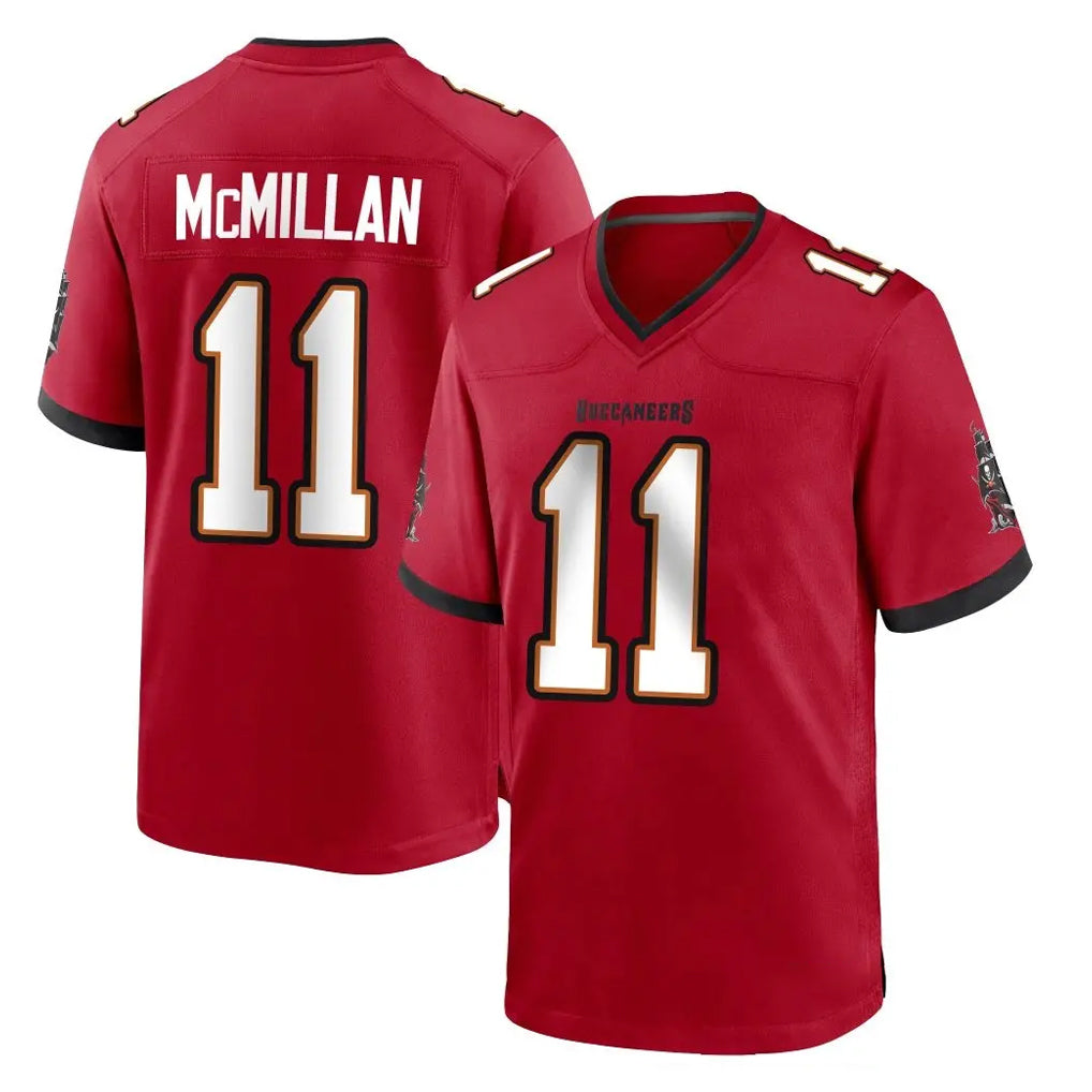 Elroe TB.Buccaneers #11 Jalen McMillan Player Red Home Game Stitched Jerseys
