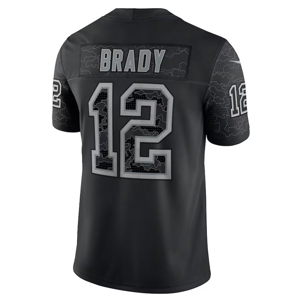 Elroe TB.Buccaneers #12 Tom Brady Player Black RFLCTV Limited Stitched Jerseys