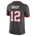Elroe TB.Buccaneers #12 Tom Brady Player Pewter Vapor F.U.S.E. Limited Stitched Jerseys