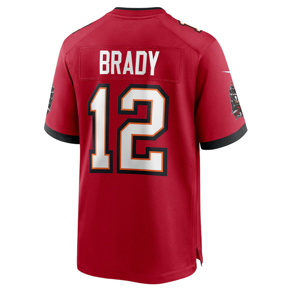 Elroe TB.Buccaneers #12 Tom Brady Player Red Home Game Stitched Jerseys