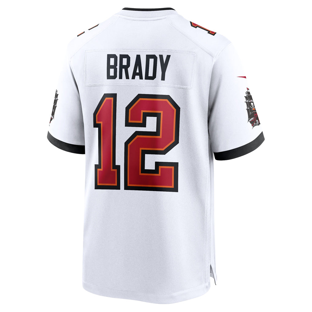 Elroe TB.Buccaneers #12 Tom Brady Player White Home Game Stitched Jerseys