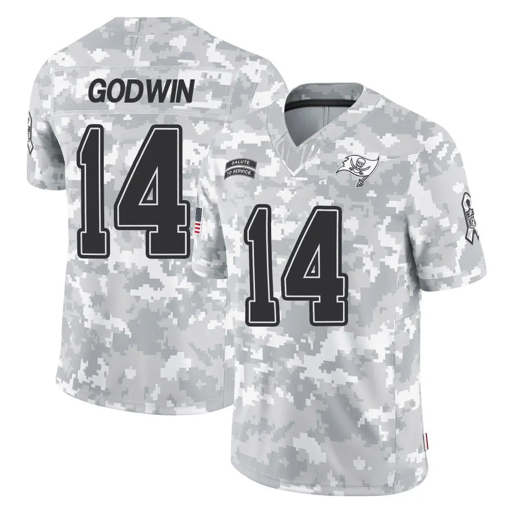Elroe TB.Buccaneers #14 Chris Godwin Jr. Player Arctic Camo Limited Salute To Service Home Game Stitched Jerseys