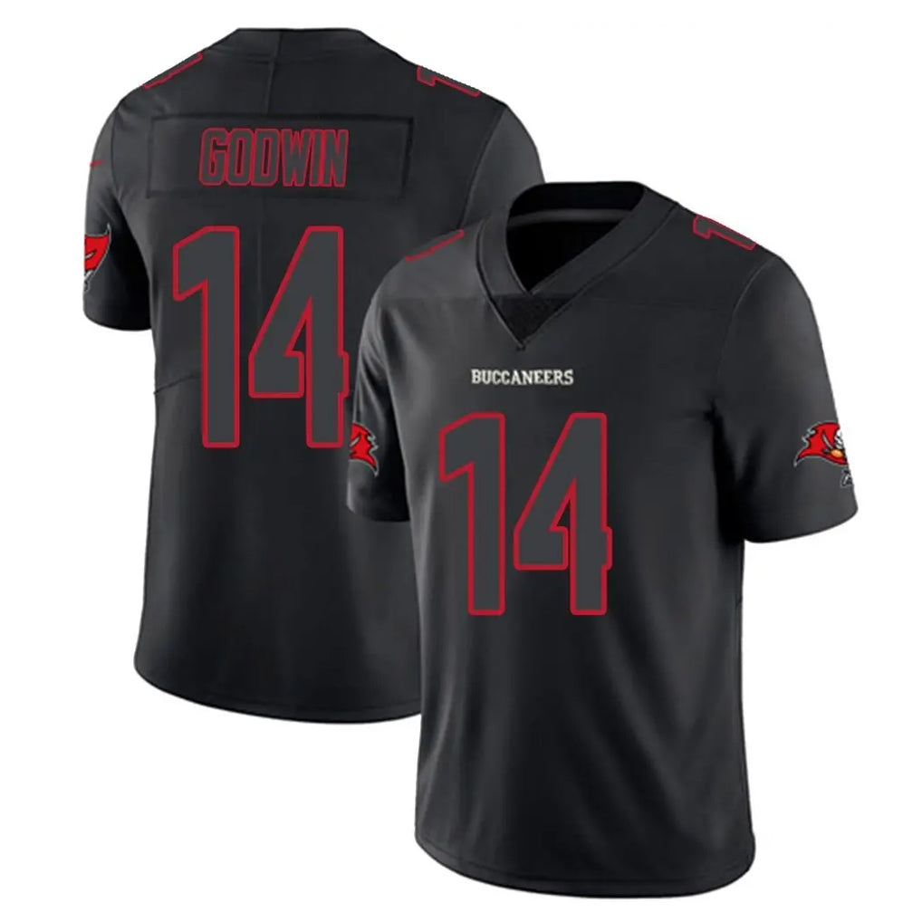Elroe TB.Buccaneers #14 Chris Godwin Jr. Player Black Impact Limited Home Game Stitched Jerseys
