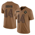Elroe TB.Buccaneers #14 Chris Godwin Jr. Player Brown Limited Salute To Service Home Game Stitched Jerseys