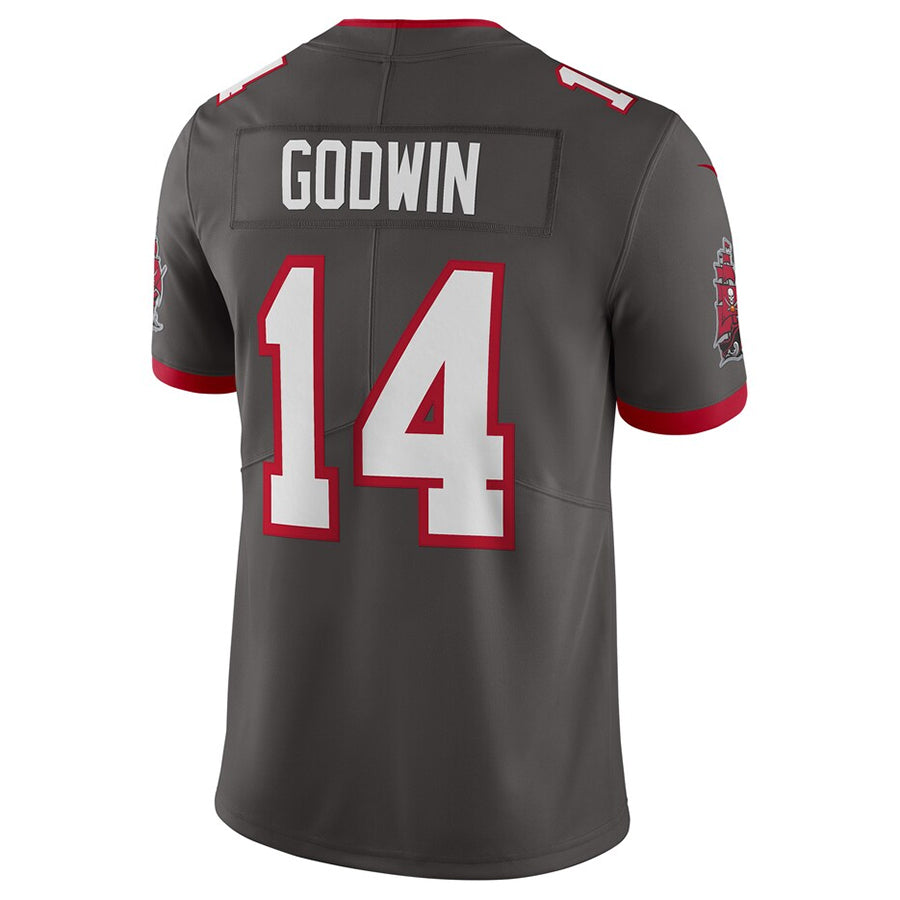 Elroe TB.Buccaneers #14 Chris Godwin Jr. Player Pewter Vapor Limited Stitched Jerseys