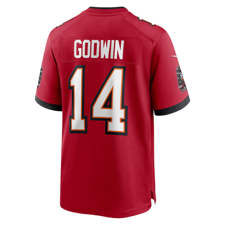 Elroe TB.Buccaneers #14 Chris Godwin Jr. Player Red Game Home Stitched Jerseys