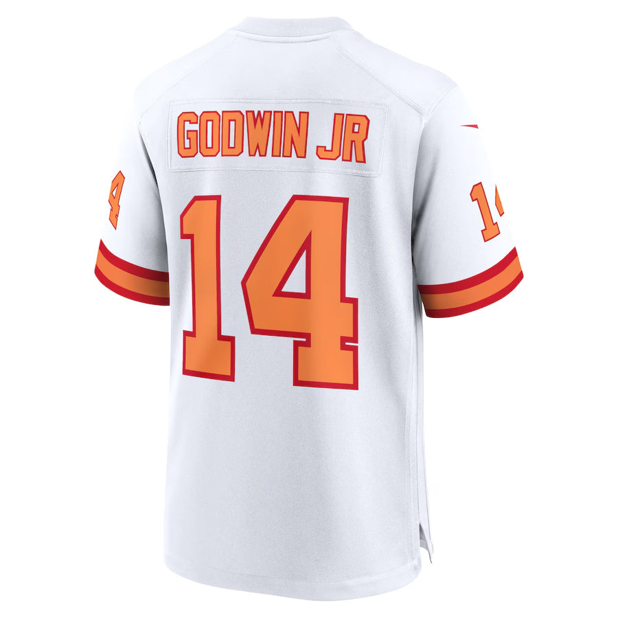 Elroe TB.Buccaneers #14 Chris Godwin Jr. Player White Home Game Stitched Jerseys