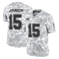 Elroe TB.Buccaneers #15 Tez Johnson Player Arctic Camo Limited Salute To Service Home Game Stitched Jerseys