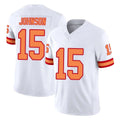 Elroe TB.Buccaneers #15 Tez Johnson Player White Limited '76 Vapor F.U.S.E. Home Game Stitched Jerseys