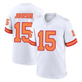Elroe TB.Buccaneers #15 Tez Johnson Player White '76 Home Game Stitched Jerseys