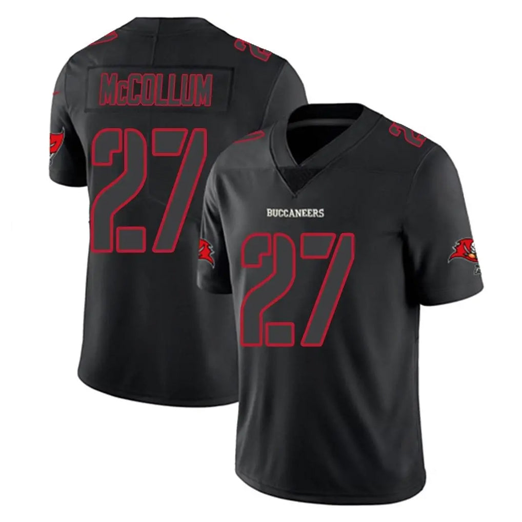 Elroe TB.Buccaneers #27 Zyon McCollum Player Black Impact Limited Home Game Stitched Jerseys