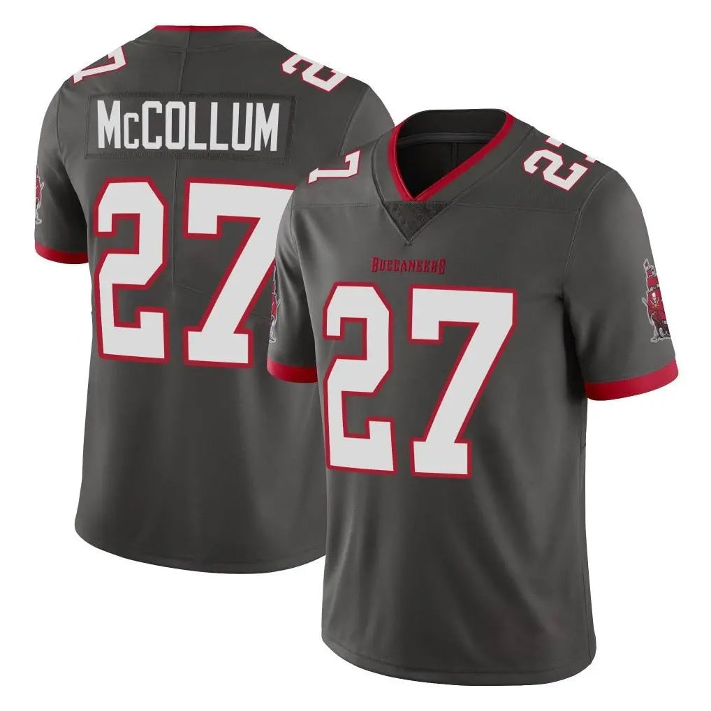 Elroe TB.Buccaneers #27 Zyon McCollum Player Pewter Limited Alternate Vapor Home Game Stitched Jerseys