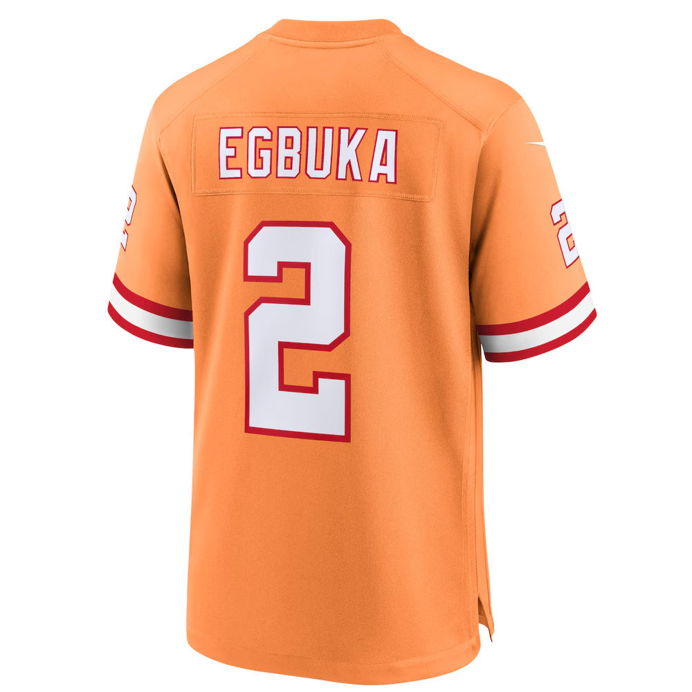 Elroe TB.Buccaneers #2 Emeka Egbuka Player Creamsicle Alternate Game Stitched Jerseys