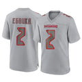 Elroe TB.Buccaneers #2 Emeka Egbuka Player Gray Atmosphere Fashion Home Game Stitched Jerseys