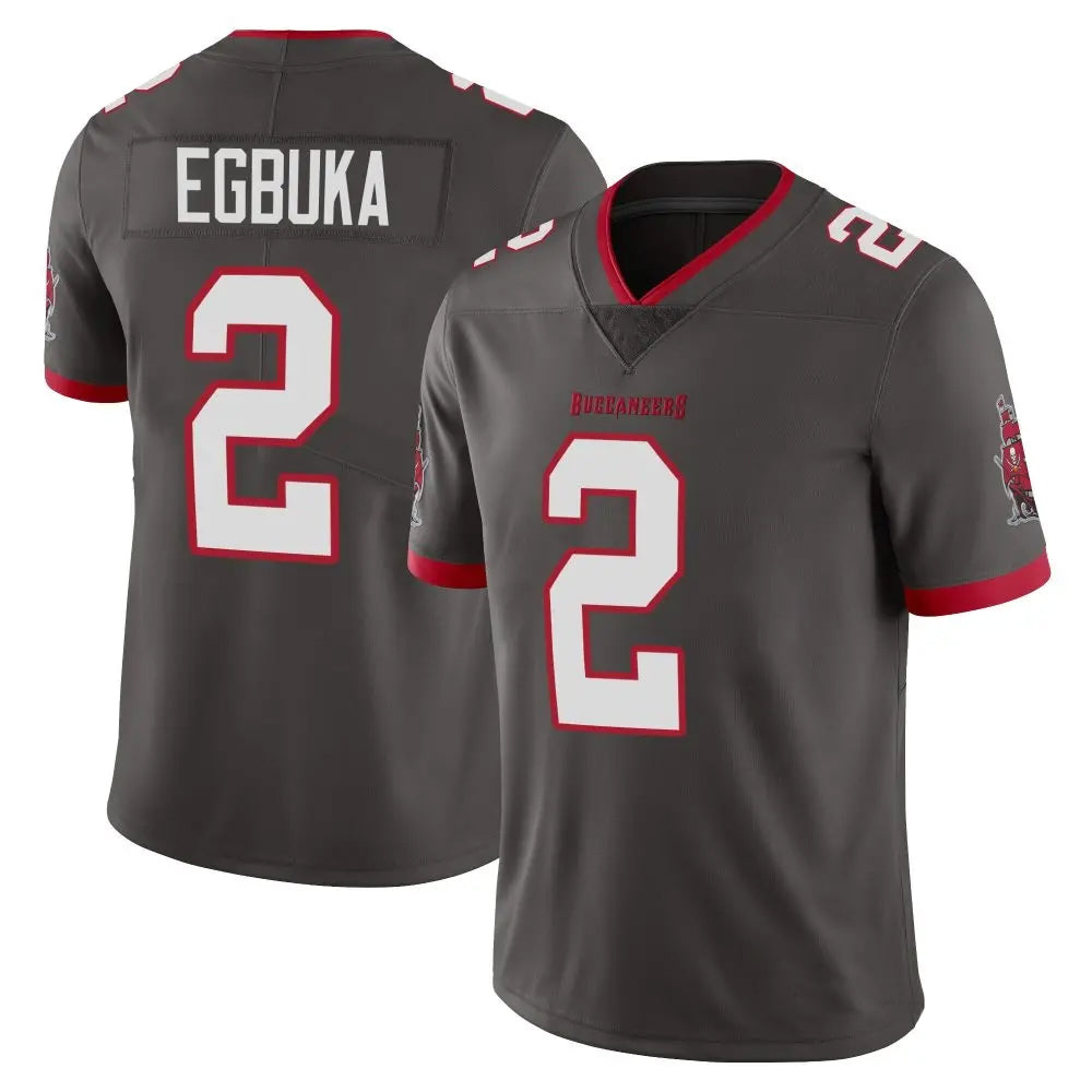 Elroe TB.Buccaneers #2 Emeka Egbuka Player Limited Pewter Alternate Vapor Stitched Jerseys