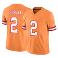 Elroe TB.Buccaneers #2 Emeka Egbuka Player Orange Vapor F.U.S.E. Limited Stitched Jerseys