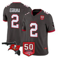Elroe TB.Buccaneers #2 Emeka Egbuka Player Pewter Limited 2026 Season Vapor F.U.S.E. Home Game Stitched Jerseys