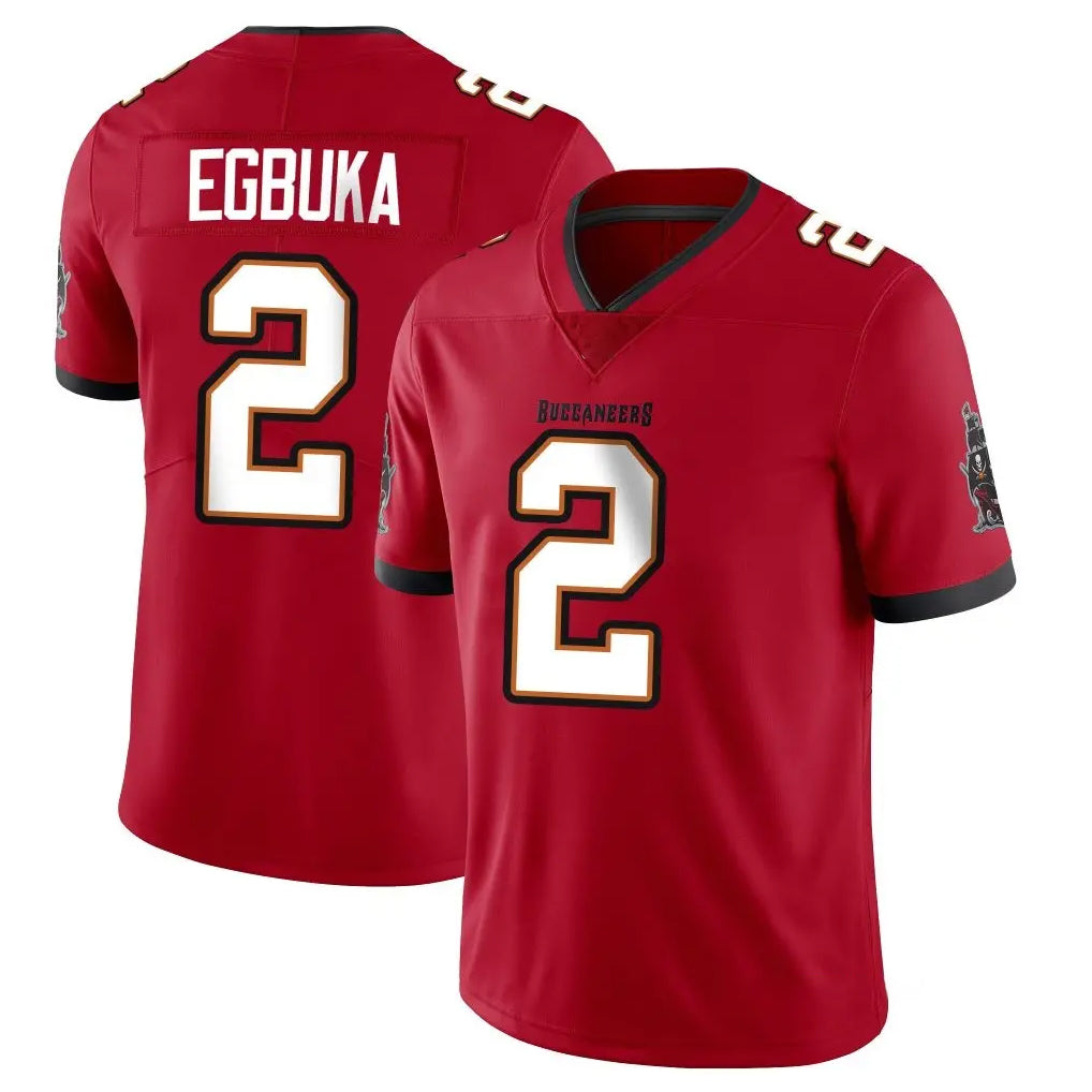 Elroe TB.Buccaneers #2 Emeka Egbuka Player Red Limited Vapor Home Game Stitched Jerseys