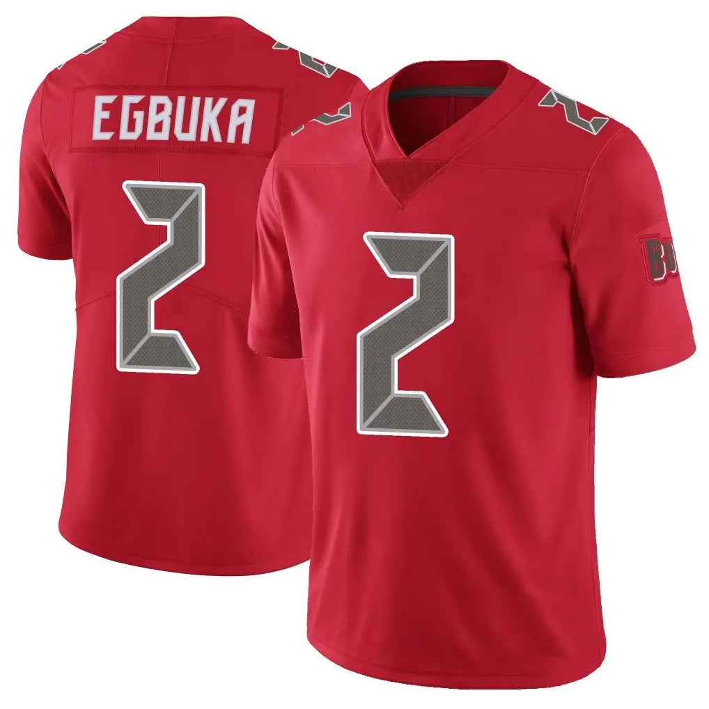 Elroe TB.Buccaneers #2 Emeka Egbuka Player Red Vapor Limited Stitched Jerseys