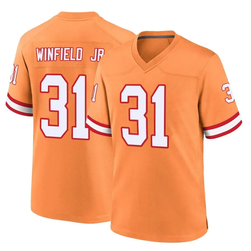 Elroe TB.Buccaneers #31 Antoine Winfield Jr. Player Orange Throwback Home Game Stitched Jerseys