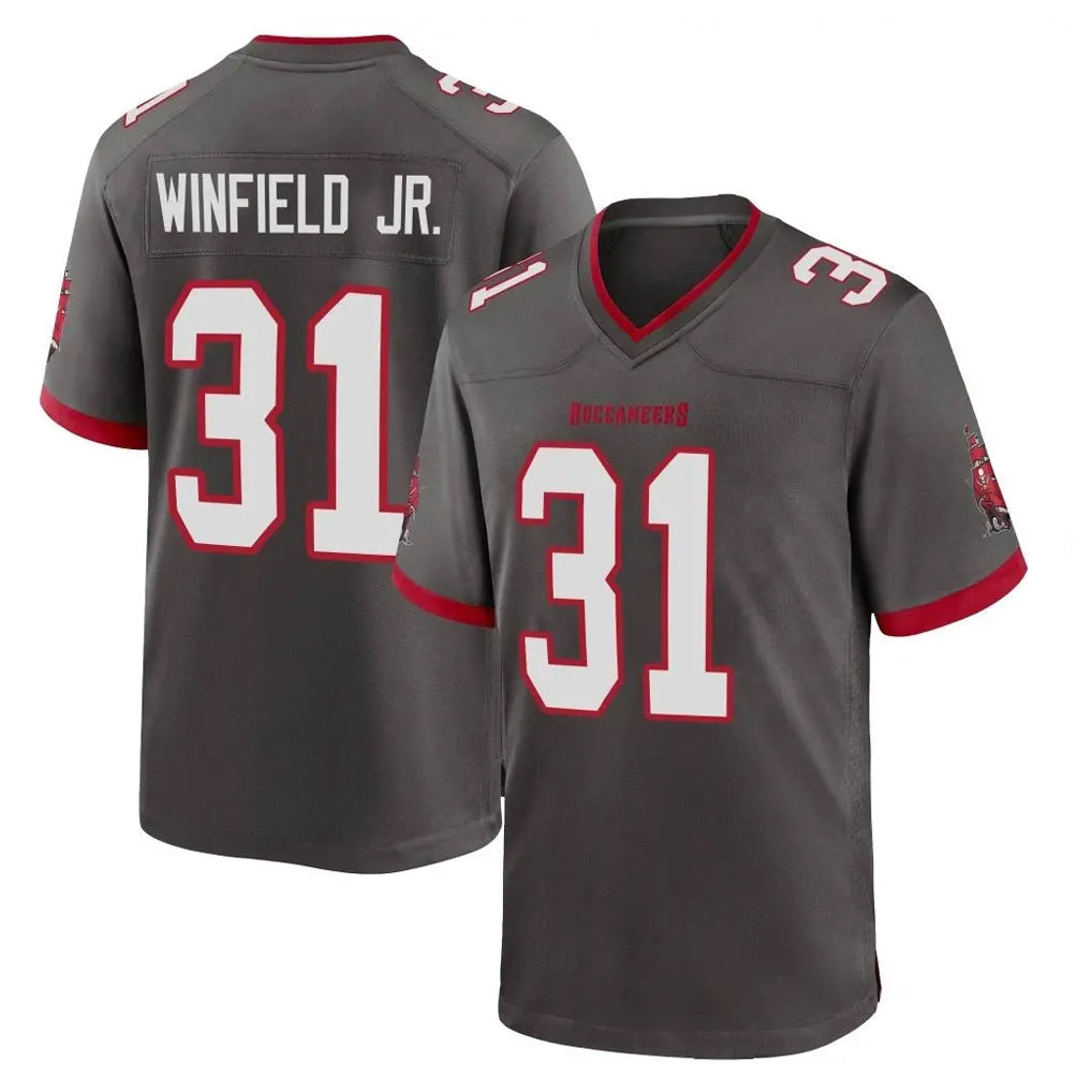 Elroe TB.Buccaneers #31 Antoine Winfield Jr. Player Pewter Alternate Home Game Stitched Jerseys