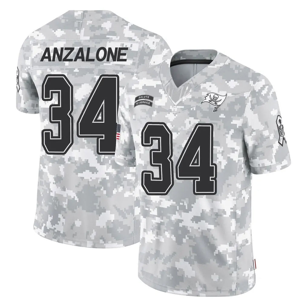 Elroe TB.Buccaneers #34 Alex Anzalone Player Arctic Camo Limited Salute To Service Home Game Stitched Jerseys