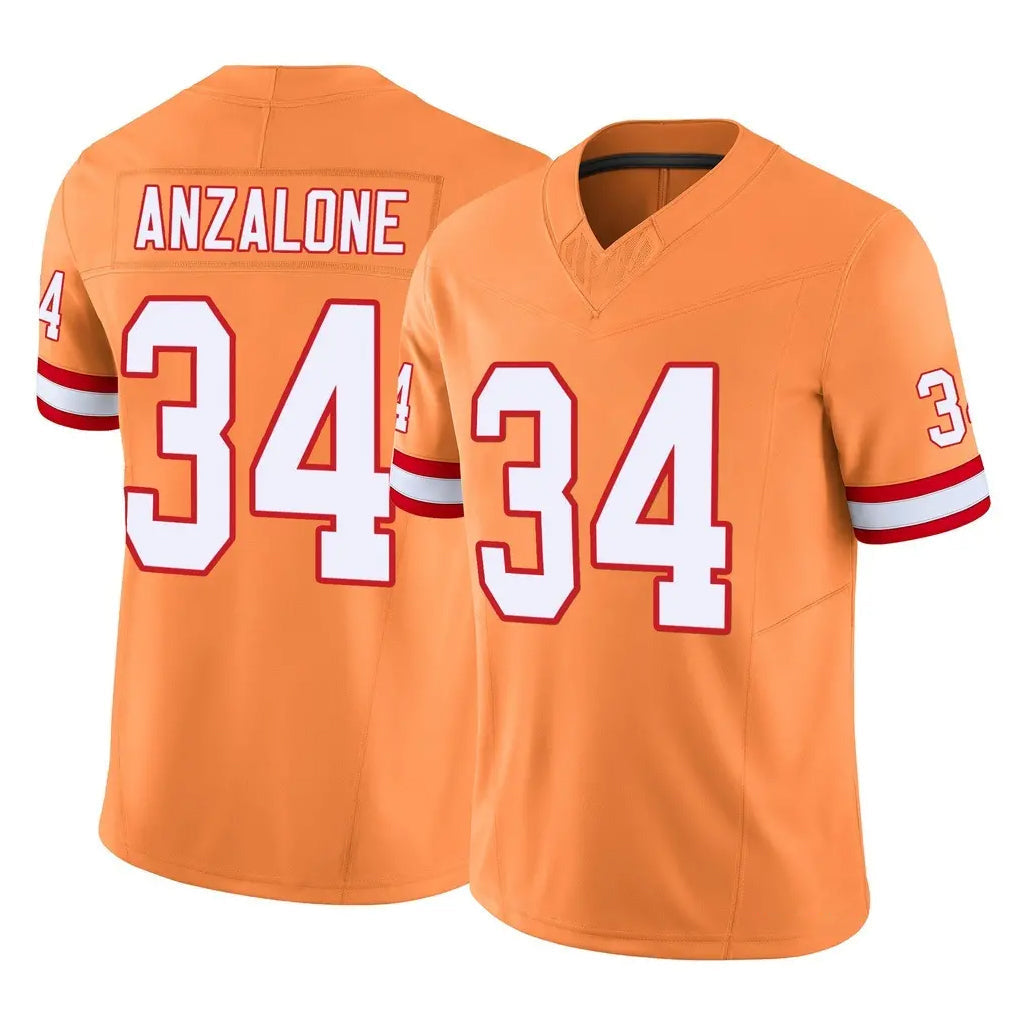 Elroe TB.Buccaneers #34 Alex Anzalone Player Orange Limited Vapor F.U.S.E. Home Game Stitched Jerseys