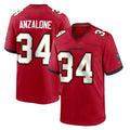 Elroe TB.Buccaneers #34 Alex Anzalone Player Red Home Game Stitched Jerseys