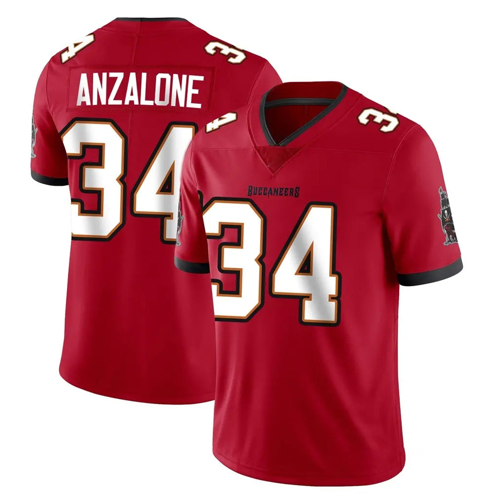 Elroe TB.Buccaneers #34 Alex Anzalone Player Red Limited Vapor Home Game Stitched Jerseys