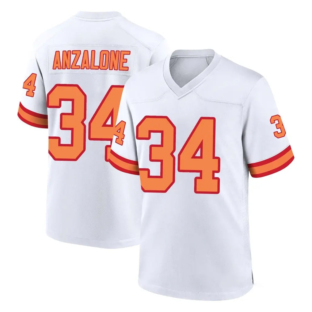 Elroe TB.Buccaneers #34 Alex Anzalone Player White '76 Home Game Stitched Jerseys