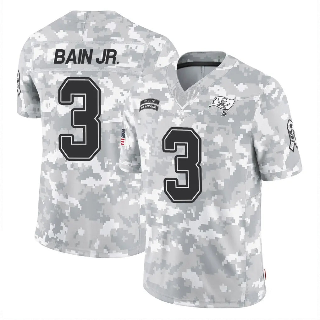 Elroe TB.Buccaneers #3 Rueben Bain Jr. Player Arctic Camo Limited Salute To Service Home Game Stitched Jerseys