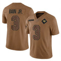 Elroe TB.Buccaneers #3 Rueben Bain Jr. Player Brown Limited Salute To Service Home Game Stitched Jerseys