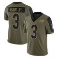 Elroe TB.Buccaneers #3 Rueben Bain Jr. Player Olive Salute To Service Limited Game Stitched Jerseys