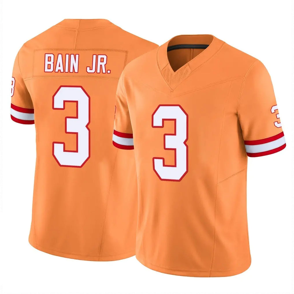 Elroe TB.Buccaneers #3 Rueben Bain Jr. Player Orange Limited Vapor F.U.S.E. Home Game Stitched Jerseys