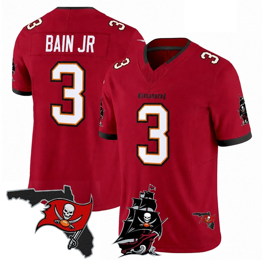 Elroe TB.Buccaneers #3 Rueben Bain Jr. Player Red Limited 2026 Season Vapor F.U.S.E. Home Game Stitched Jerseys